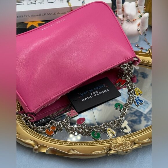🆕 MARC JACOBS 🧿  X DEVON LEE CARLSON NWT Devon Charm Purse, Bubblegum Pink - Picture 15 of 16